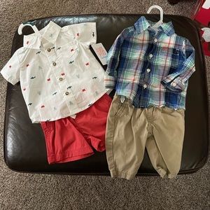 Set of 2 baby boy 3 month outfits. Carter’s.